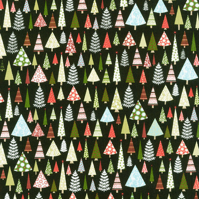 Peppermint Bark - Forest Dark Chocolate Yardage