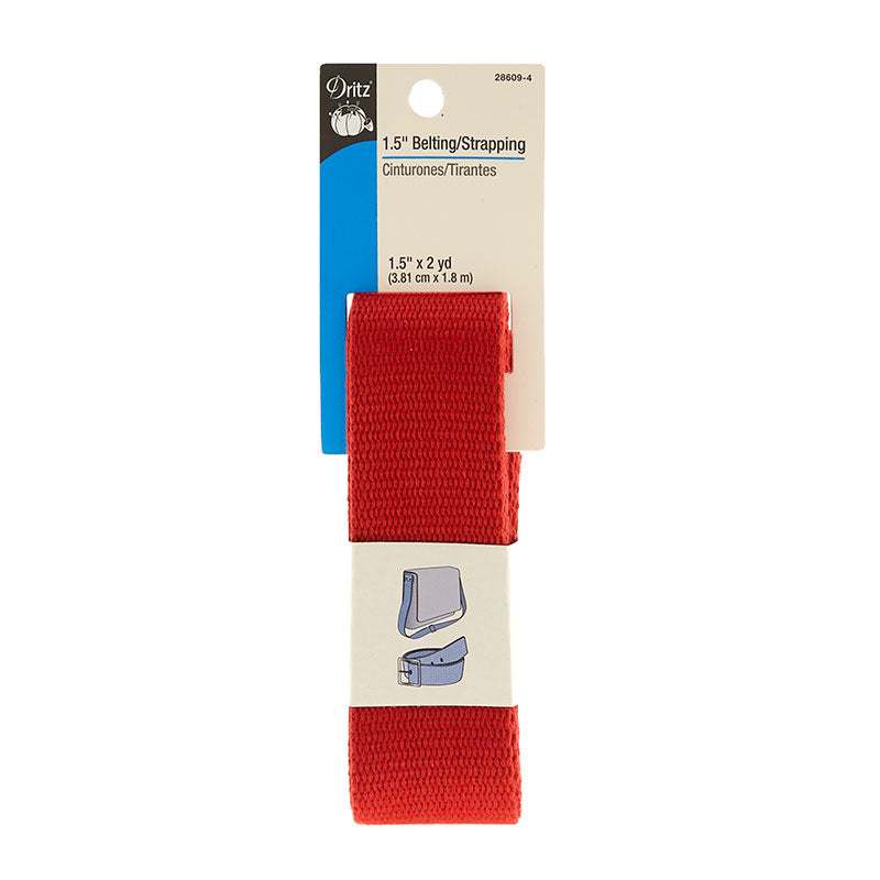 1-1/2" Polypro Purse Strapping - Red Primary Image
