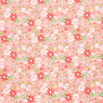 Strawberry Lemonade - Strawberry Blossoms Carnation Yardage