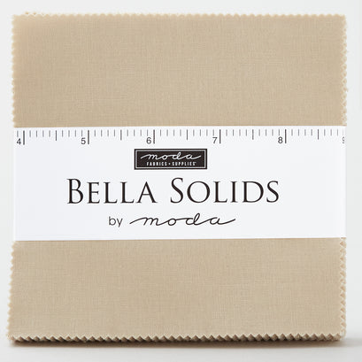 Bella Solids Parchment Charm Pack