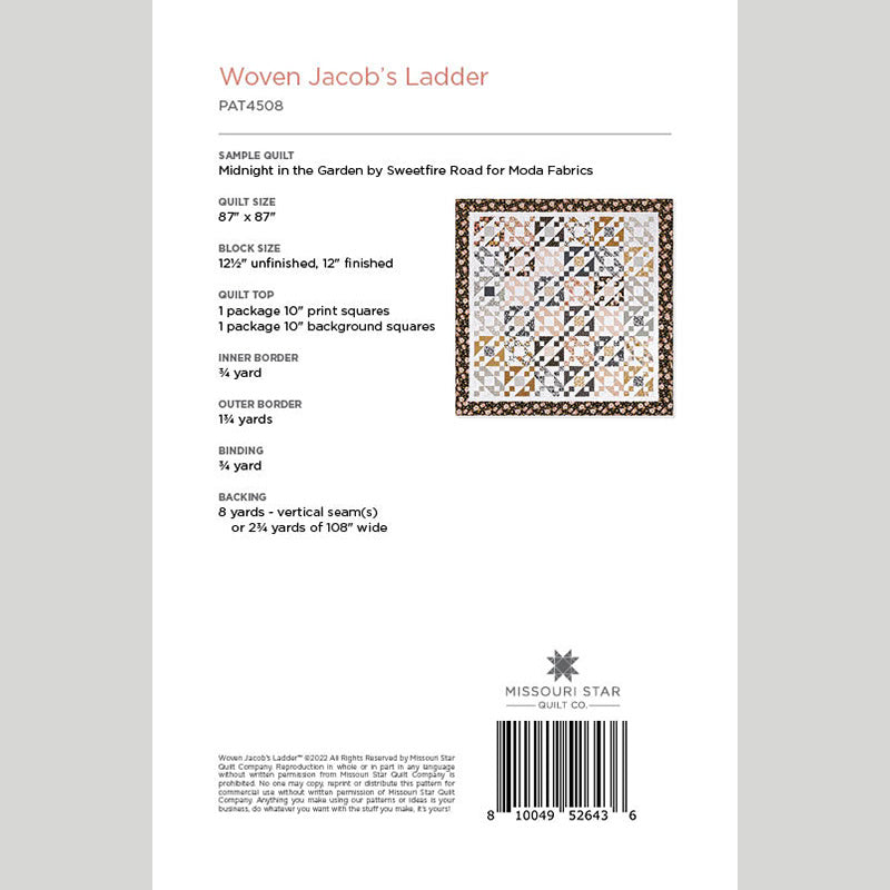 Digital Download - Woven Jacob's Ladder Quilt Pattern by Missouri Star Alternative View #1