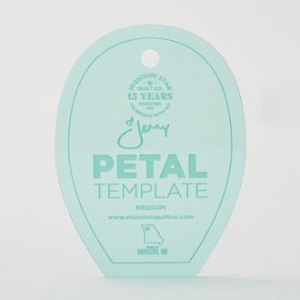 Missouri Star Petal Template for 5" Charm Packs - Teal