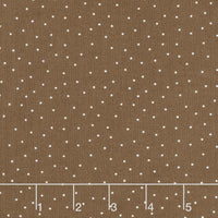Kimberbell Basics - Tiny Dots Brown/White Yardage Primary Image