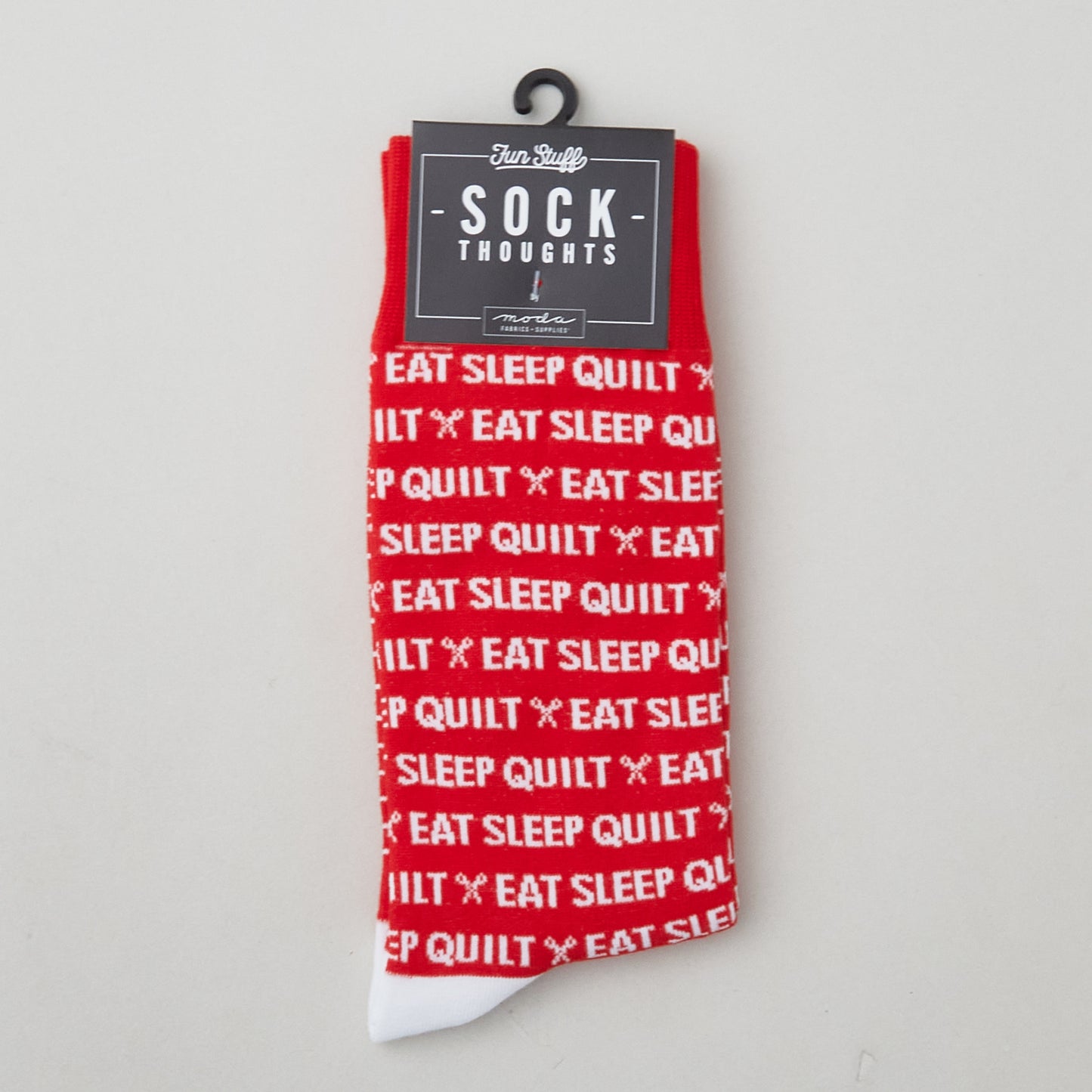 Eat Sleep Quilt Socks Alternative View #1