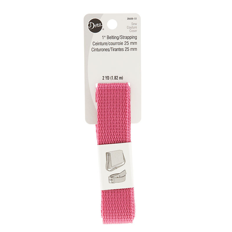 1" Polypro Purse Strapping - Raspberry Primary Image