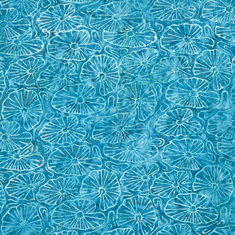 Tonga Batiks - Splash Lotus Leaves Deep Yardage