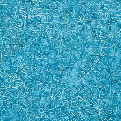 Tonga Batiks - Splash Lotus Leaves Deep Yardage