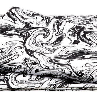 Black Tie 2 - Marble Black/White 108" Wide 3 Yard Cut