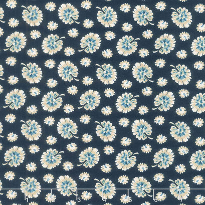 Cocoa Blue - Monstera Navy Yardage