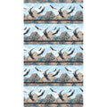Winged Glory - Eagle Border Stripe Blue Multi Yardage Alternative View #1