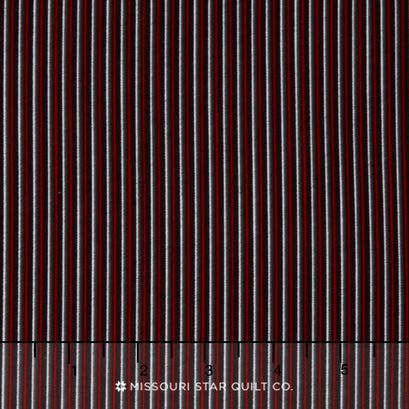 Sylvie - Stripe Black Yardage