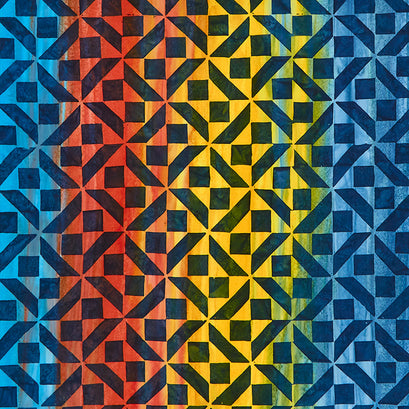 Quilt Inspired Borders Batiks - Exploding Star Midnight Yardage