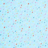 Whatever the Weather - Rainbow Raindrops Rain Yardage Primary Image
