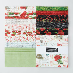 Vintage Rose (Timeless Treasures) - 10" Squares Primary Image