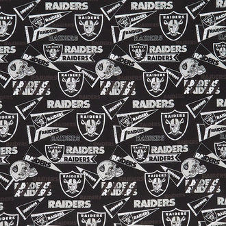NFL - Las Vegas Raiders Black White Yardage
