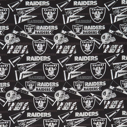 NFL - Las Vegas Raiders Black White Yardage
