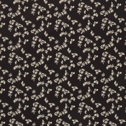 Around the Bend - Flowers Black Yardage