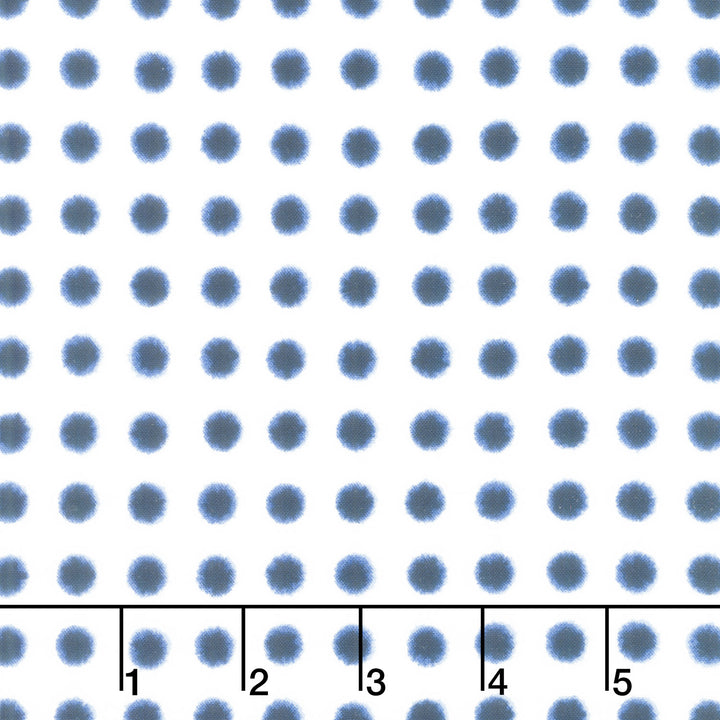 Shibori Blues - Dots White Yardage Primary Image