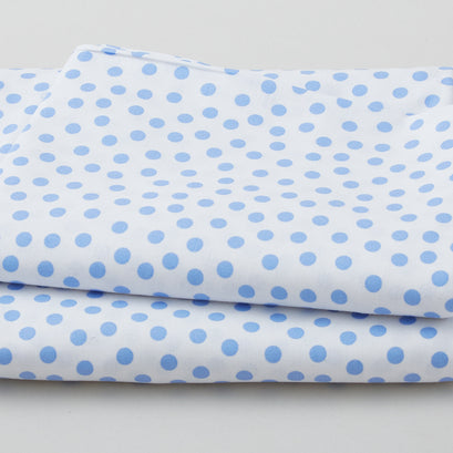 Wilmington Essentials - On The Dot White/Light Blue 3 Yard Cut