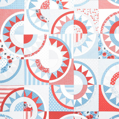 Old Glory - NY Beauty Cheater Quilt Multi Yardage