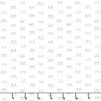 Little Whispers - Kitties Parchment Yardage
