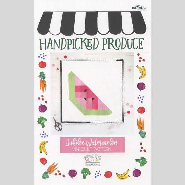 Handpicked Produce Quilt Pattern - Watermelon - FOR MARKET STORE & WEBSITE Primary Image
