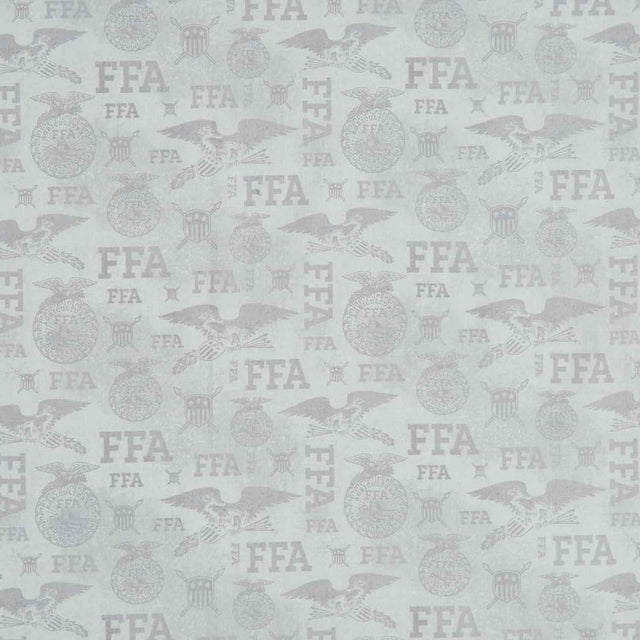 FFA Forever Blue - Tonal Logos Gray Yardage Primary Image