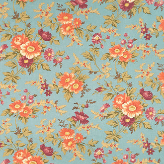 Wildberry Creek - Wildberry Floral Teal Yardage