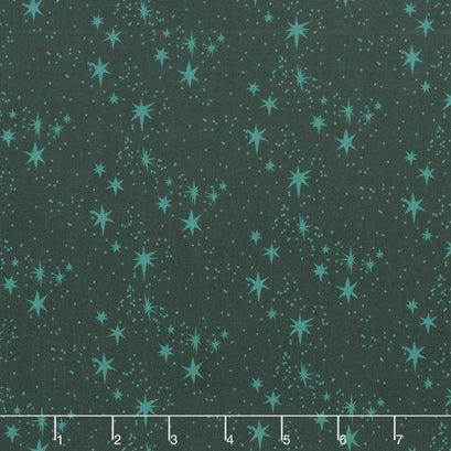Merry Kitchmas - Stars Green Yardage