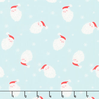 Christmas in the City - Dear Santa Blue Yardage