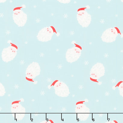 Christmas in the City - Dear Santa Blue Yardage