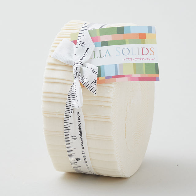 Bella Solids Snow Jelly Roll Primary Image