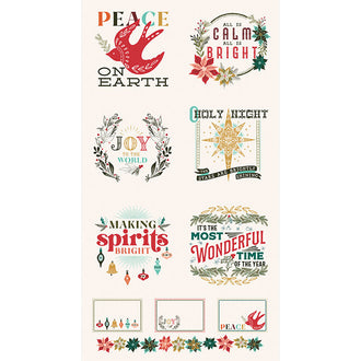 Cheer and Merriment - Holiday Tidings Natural Panel