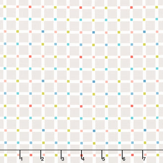 Delivered with Love - Grid Check Grey Yardage