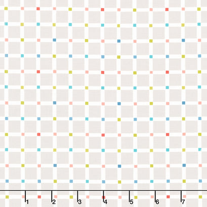 Delivered with Love - Grid Check Grey Yardage