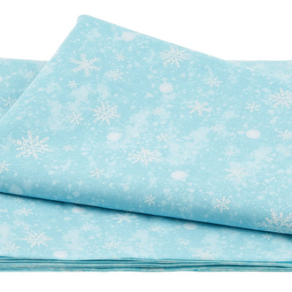Snow Day - Snow Storm Ice Blue 2 Yard Cut