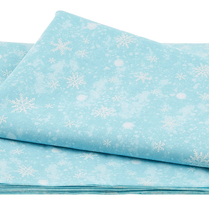 Snow Day - Snow Storm Ice Blue 2 Yard Cut