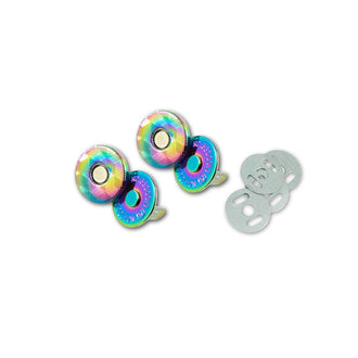 Emmaline Magnetic Snap Closure - 3/4" Slim Rainbow
