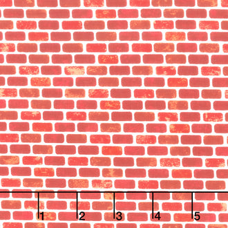 Build Your Own World - Bricks Red Yardage