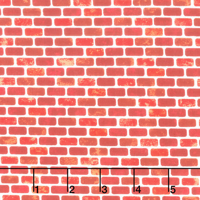 Build Your Own World - Bricks Red Yardage