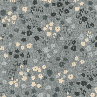 Riverbend - Flowers Black Yardage