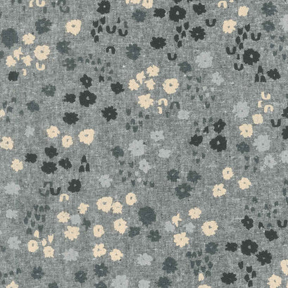 Riverbend - Flowers Black Yardage