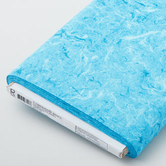 Flowerhouse Basics - Teal Marble 10 Yard Bolt
