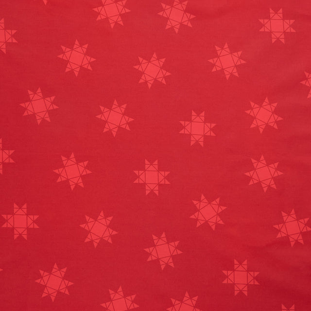 Missouri Star Quilt Backs - Tossed Missouri Star Red 110" Wide Backing Primary Image