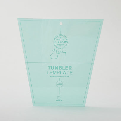 Missouri Star Large Tumbler Template for 10" Squares - Teal