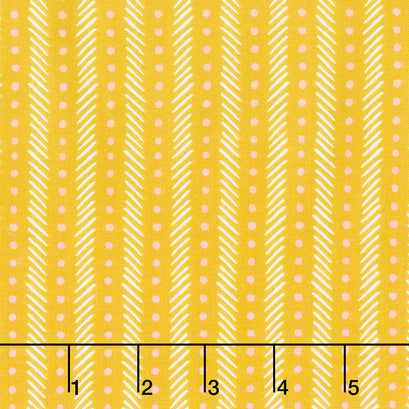 Eden - Stripe Mustard Yardage