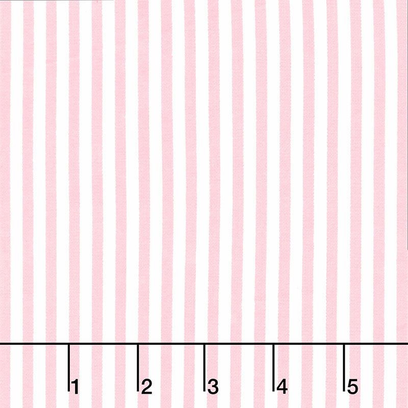 Cozy Cotton Flannels - Pink Petals ColorstoryStripes Pink Yardage Primary Image