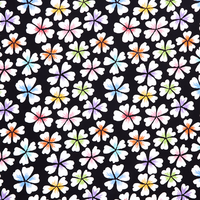 Kaffe Fassett Collective February 2024 Petals Black Yardage