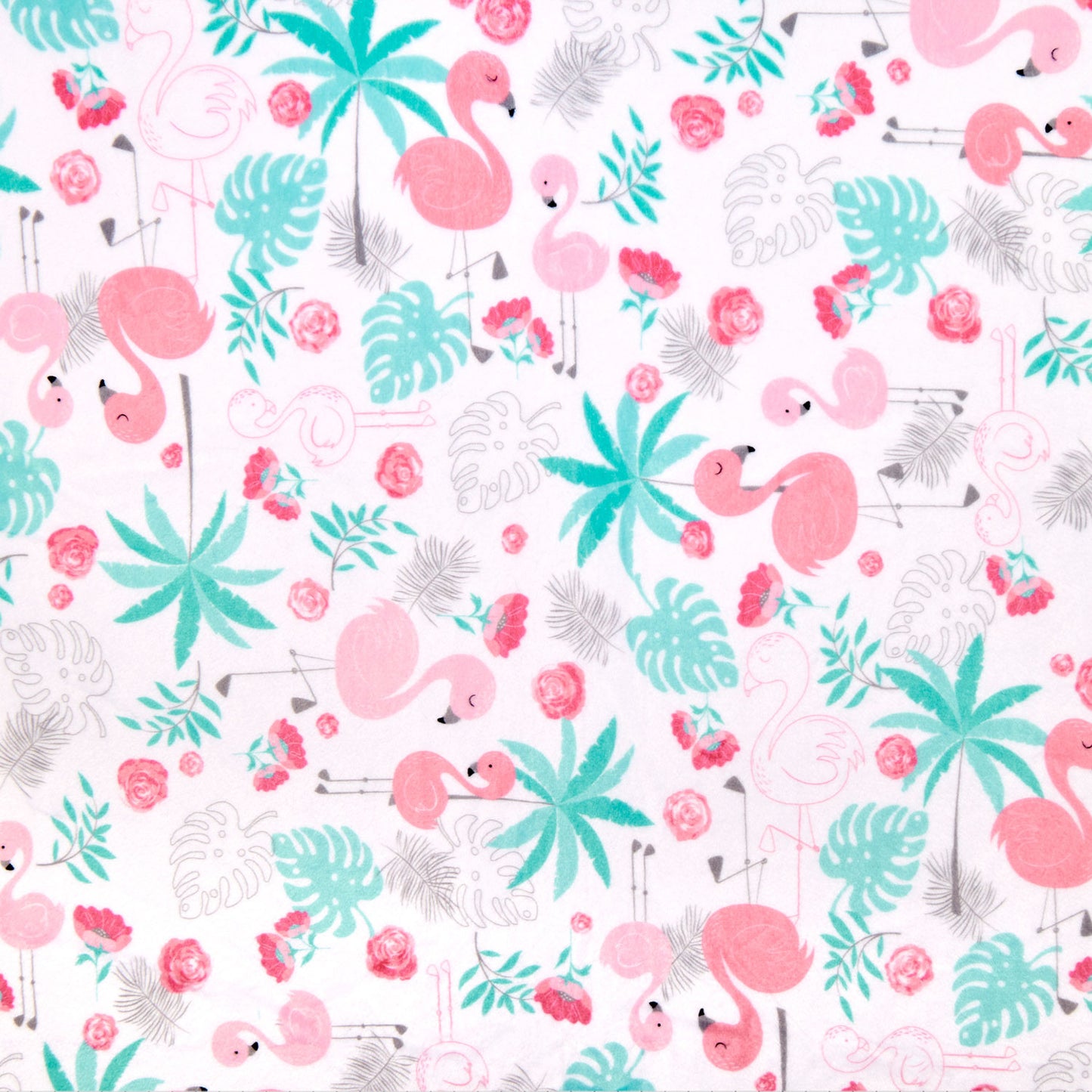 Cuddle® Prints - Flamingle Blush Digitally Printed Yardage Primary Image