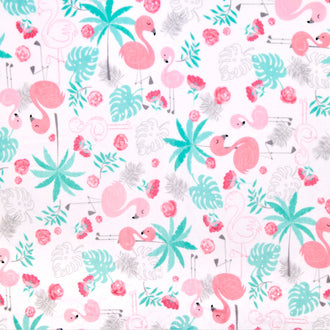 Cuddle® Prints - Flamingle Blush Digitally Printed Yardage